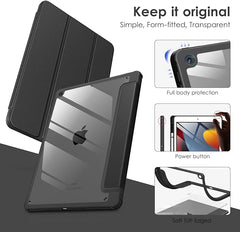 Estuche Hibrido Slim Para iPad 7 8 9 De 10.2 Base Pencil